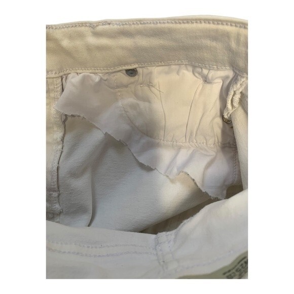 TOPSHOP Moto | Jamie High Waist Ankle Grazer Skinny White Jeans 25 - Picture 5 of 8